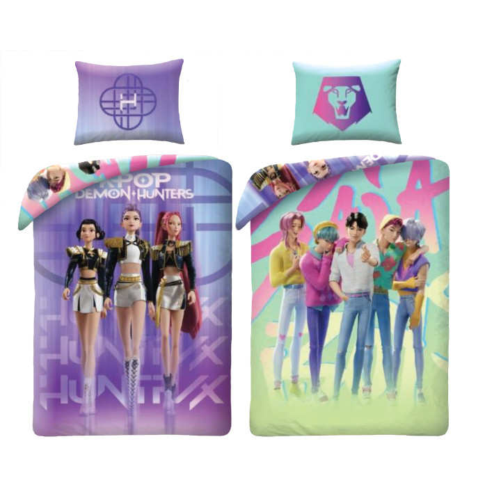 SINGLE DUVET SET POLYESTER 140 X 200 CM DEMON HUNTERS DSYAT7TKPO-BL