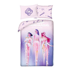POŚCIEL BAWEŁNIANA 160 X 200 CM K-POP DEMON HUNTERS DSYATZZKPO-BL