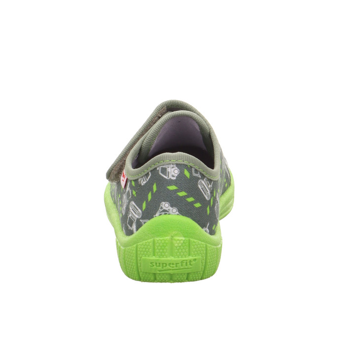 PANTOFLE TEKSTYLNE KAPCIE SUPERFIT BILL GRUN/MEHRFARBIG 1-000279-7070