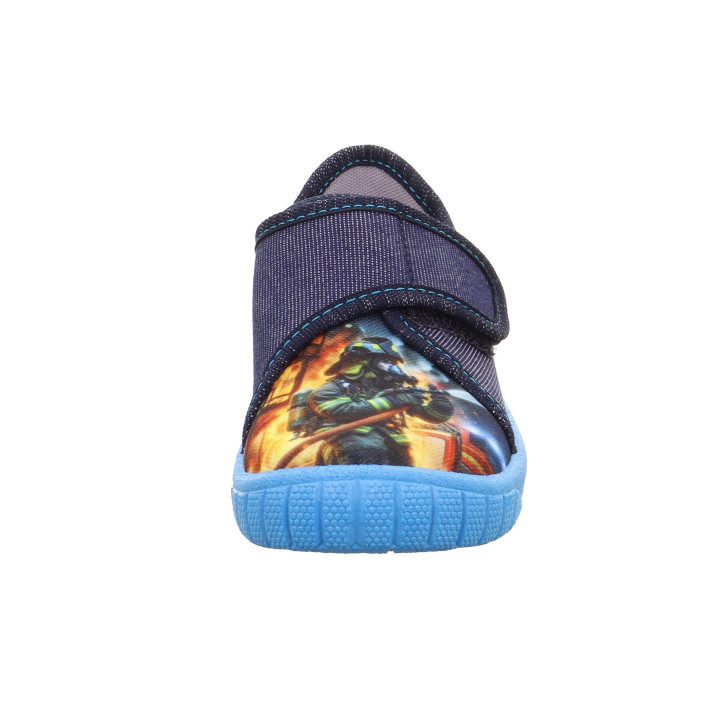 PANTOFLE TEKSTYLNE KAPCIE SUPERFIT BILL BLAU 1-000271-8170