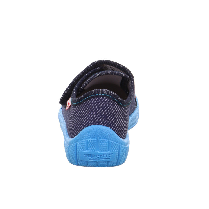 PANTOFLE TEKSTYLNE KAPCIE SUPERFIT BILL BLAU 1-000271-8170