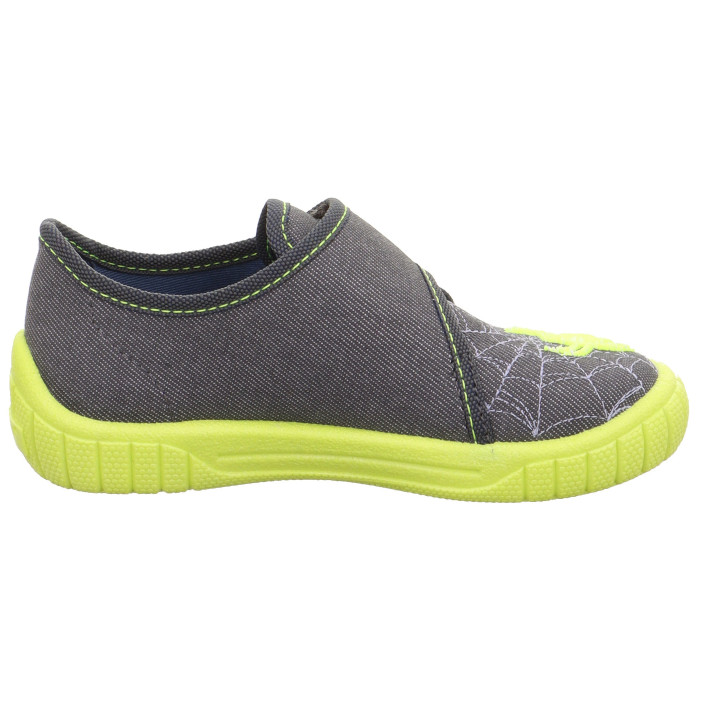 PANTOFLE TEKSTYLNE KAPCIE SUPERFIT BILL GRAU/GELB 1-000271-2110