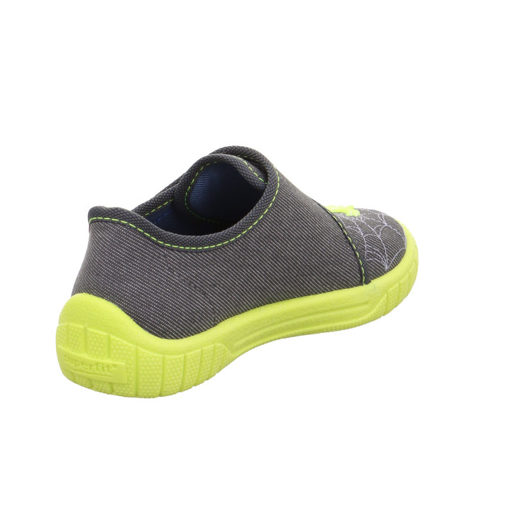 PANTOFLE TEKSTYLNE KAPCIE SUPERFIT BILL GRAU/GELB 1-000271-2110