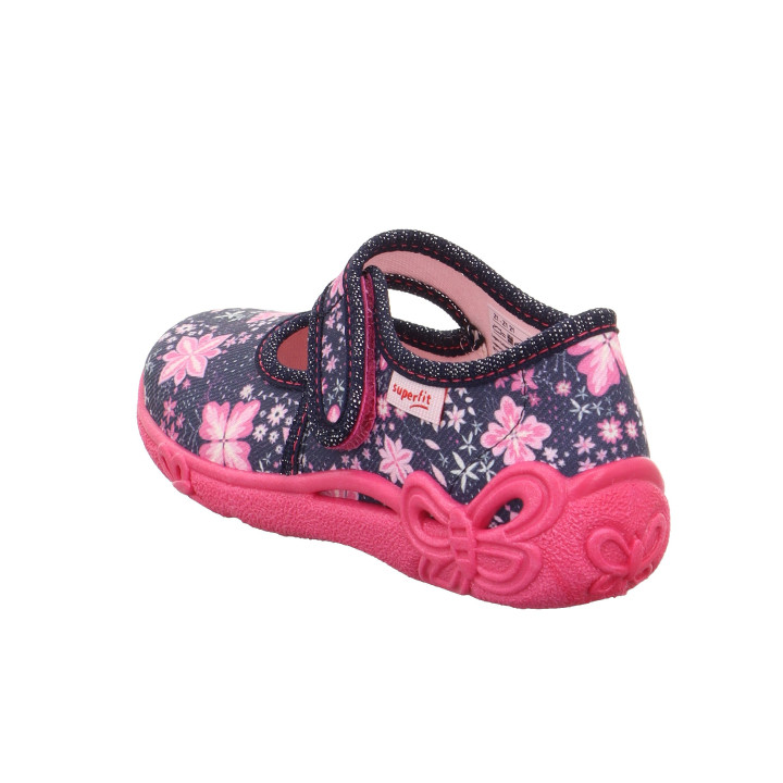 PANTOFLE TEKSTYLNE KAPCIE SUPERFIT BELINDA BLAU 1-800288-8100