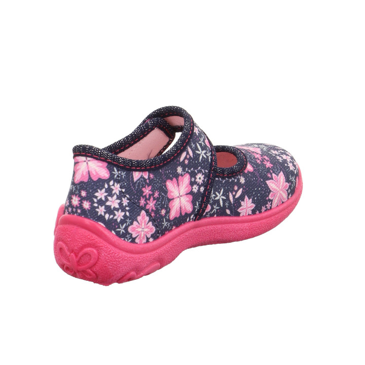 PANTOFLE TEKSTYLNE KAPCIE SUPERFIT BELINDA BLAU 1-800288-8100
