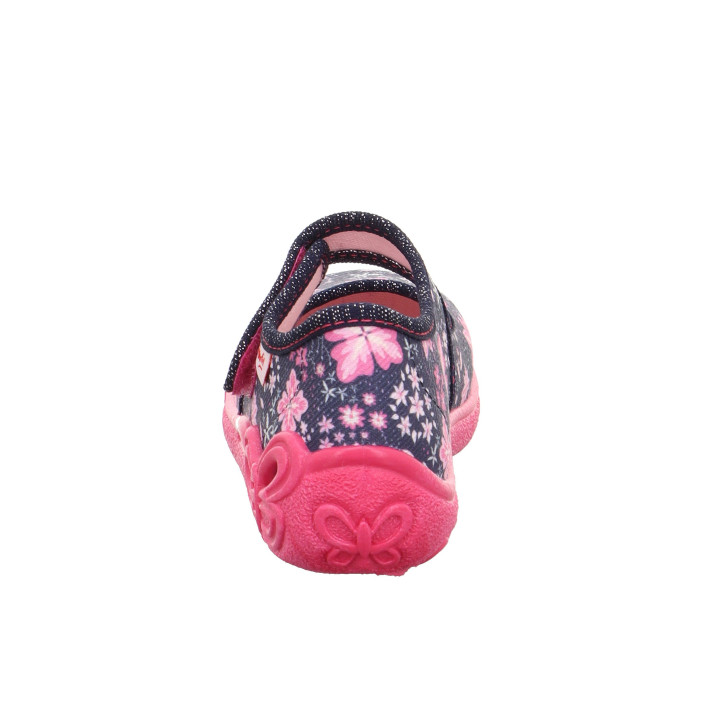 PANTOFLE TEKSTYLNE KAPCIE SUPERFIT BELINDA BLAU 1-800288-8100