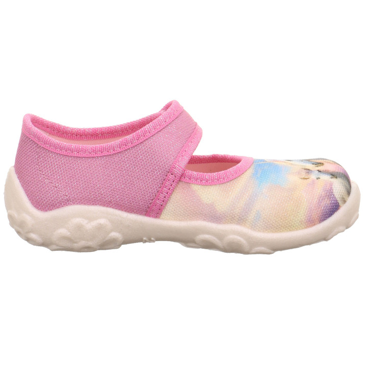 PANTOFLE TEKSTYLNE KAPCIE SUPERFIT BONNY ROSA/MEHRFARBIG 1-000281-5560