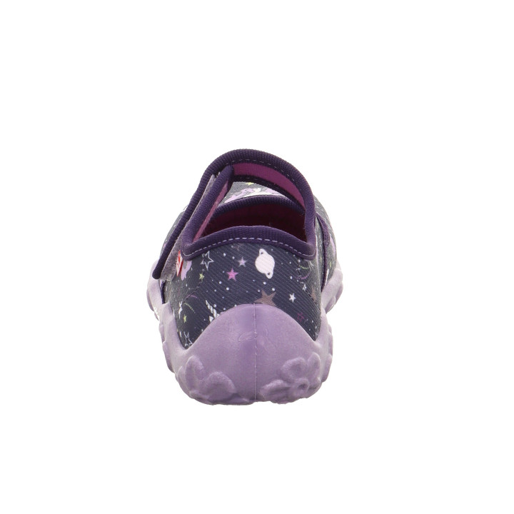 PANTOFLE TEKSTYLNE KAPCIE SUPERFIT BONNY LILA/MEHRFARBIG 1-800283-8570