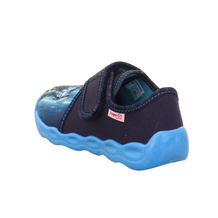TEXTILE SLIPPERS SUPERFIT BUBBLE BLAU 1-006274-8060