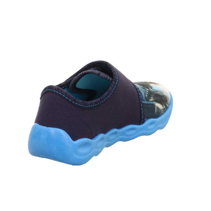 TEXTILE SLIPPERS SUPERFIT BUBBLE BLAU 1-006274-8060