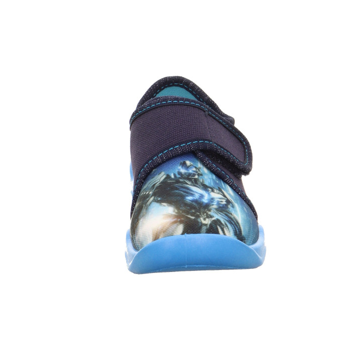 PANTOFLE TEKSTYLNE KAPCIE SUPERFIT BUBBLE BLAU 1-006274-8060