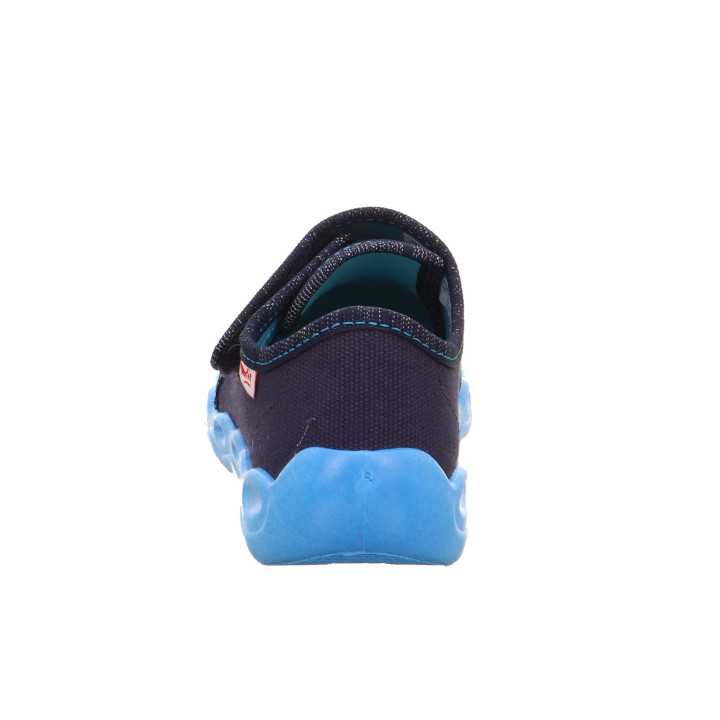 TEXTILE SLIPPERS SUPERFIT BUBBLE BLAU 1-006274-8060