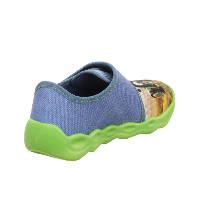 TEXTILE SLIPPERS SUPERFIT BUBBLE BLAU 1-006274-8050