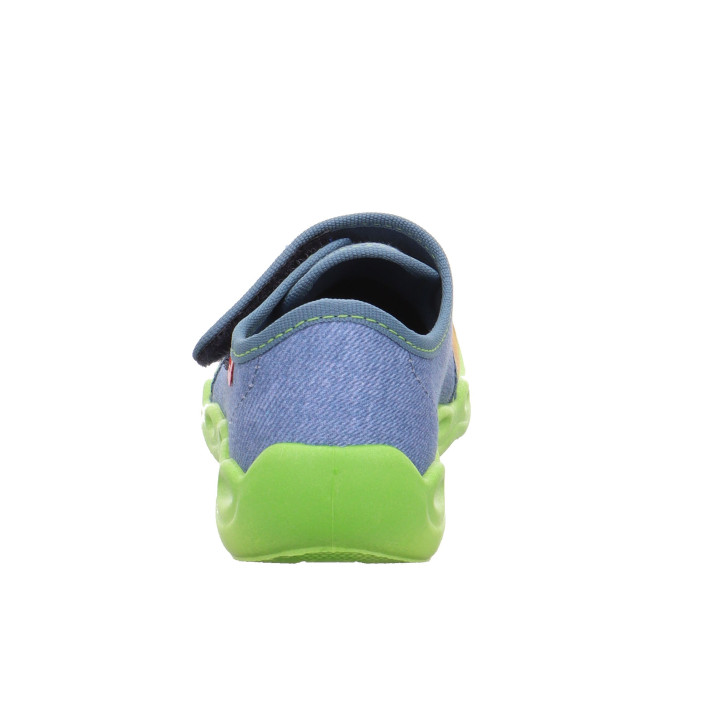 PANTOFLE TEKSTYLNE KAPCIE SUPERFIT BUBBLE BLAU 1-006274-8050