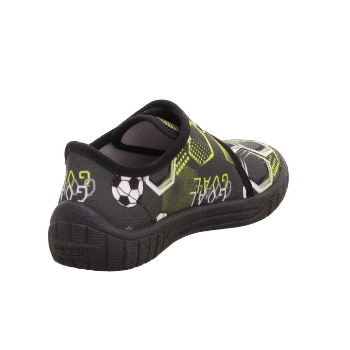 PANTOFLE TEKSTYLNE KAPCIE SUPERFIT BILL SCHWARZ/MEHRFARBIG 1-000279-0010