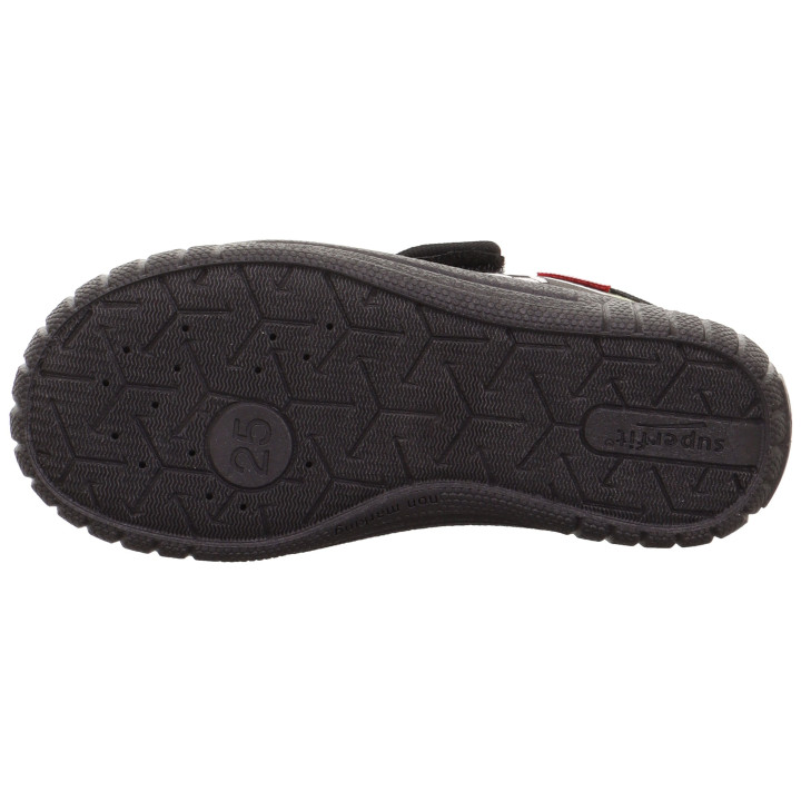 PANTOFLE TEKSTYLNE KAPCIE SUPERFIT BILL SCHWARZ/MEHRFARBIG 1-000279-0010