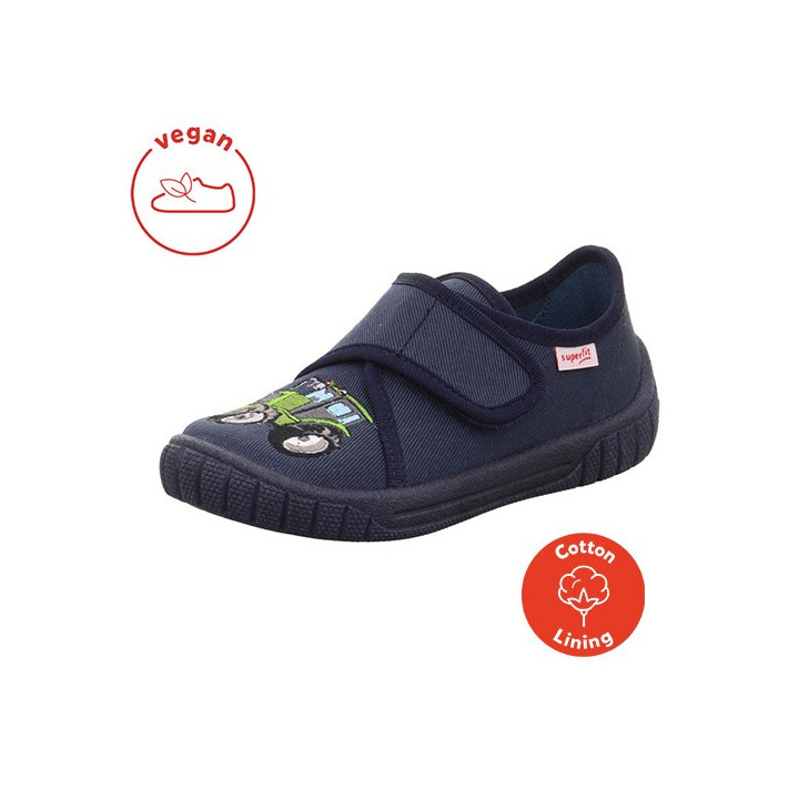 PANTOFLE TEKSTYLNE KAPCIE SUPERFIT BILL BLAU 1-800278-8110