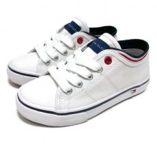 LOW CUT LACE-UP SNEAKER TOMMY HILFIGER WHITE 39-41