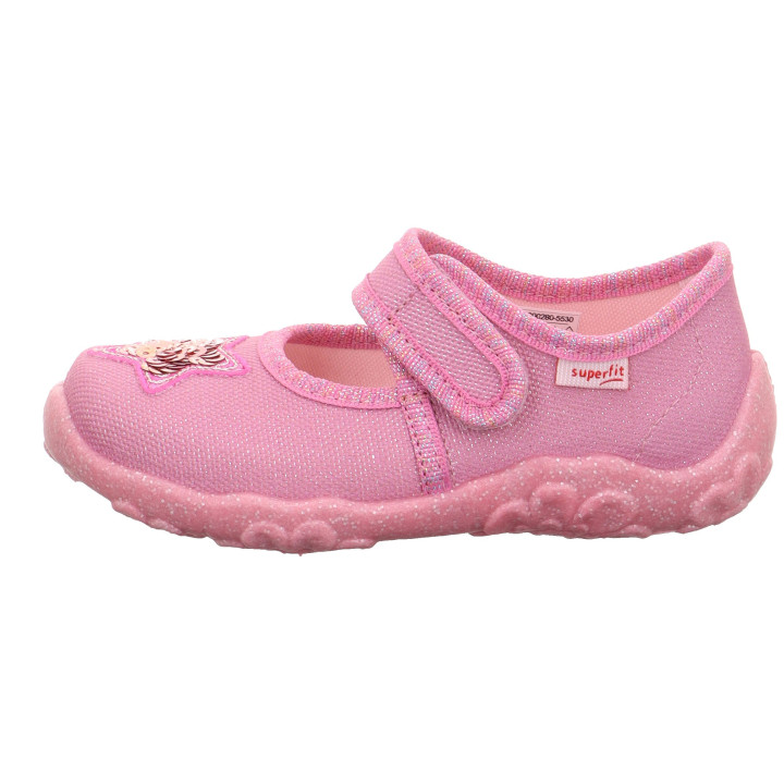 PANTOFLE TEKSTYLNE KAPCIE SUPERFIT BONNY ROSA 1-000280-5530
