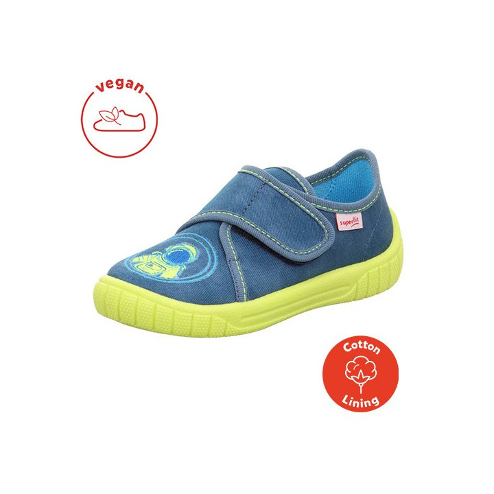 TEXTILE SLIPPERS SUPERFIT BILL BLAU/GELB 1-000271-8180
