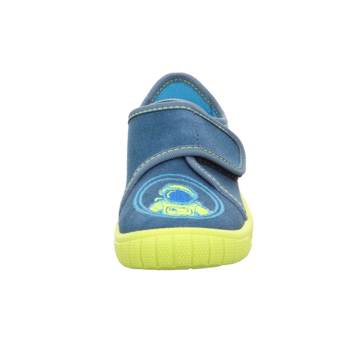 PANTOFLE TEKSTYLNE KAPCIE SUPERFIT BILL BLAU/GELB 1-000271-8180