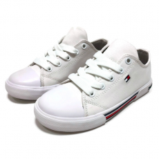LOW CUT LACE-UP SNEAKER TOMMY HILFIGER WHITE 33-38