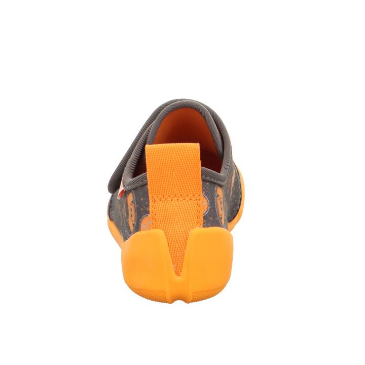 PANTOFLE TEKSTYLNE KAPCIE BAREFOOT SUPERFIT VENTI GRAU/MEHRFARBIG 1-006700-2010