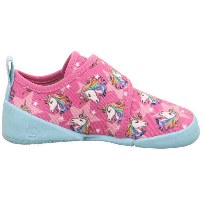 TEXTILE SLIPPERS BAREFOOT SUPERFIT VENTI PINK/MEHRFARBIG 1-006700-5520