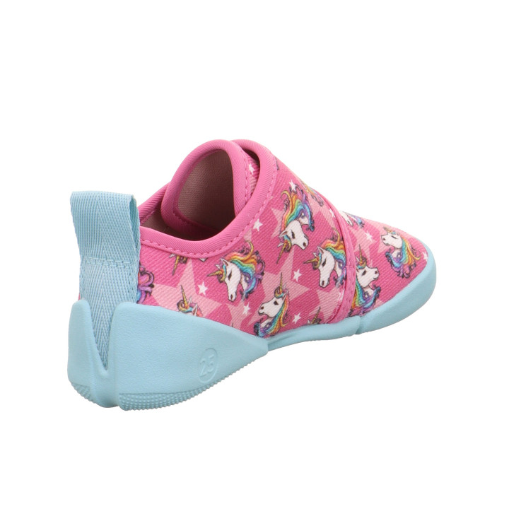 PANTOFLE TEKSTYLNE KAPCIE BAREFOOT SUPERFIT VENTI PINK/MEHRFARBIG 1-006700-5520