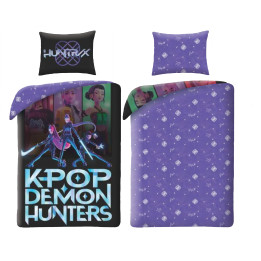 SINGLE DUVET SET POLYESTER 140 X 200 CM DEMON HUNTERS DSYASJWKPO-BL