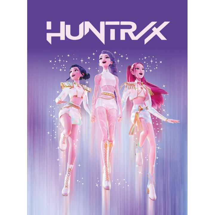 Halantex - Koc dziecięcy z puszystej tkaniny coral  130 x 160 cm Demon Hunters Huntrix