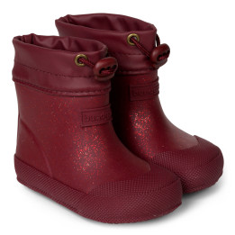 WINTER RUBBER BOOTS BAREFOOT BUNDGAARD MALIK BERRY SPARKLE