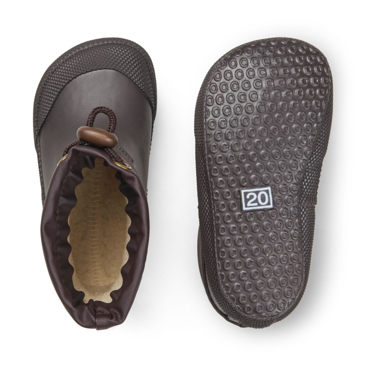WINTER RUBBER BOOTS BAREFOOT BUNDGAARD MALIK DARK BROWN