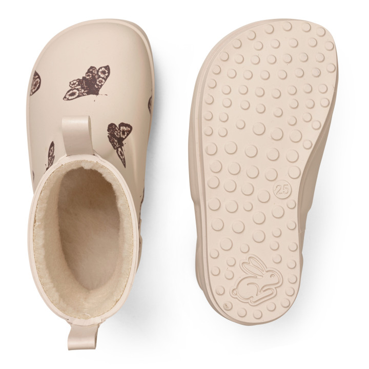 WINTER RUBBER BOOTS BAREFOOT BUNDGAARD RAIN IVORY MOTH