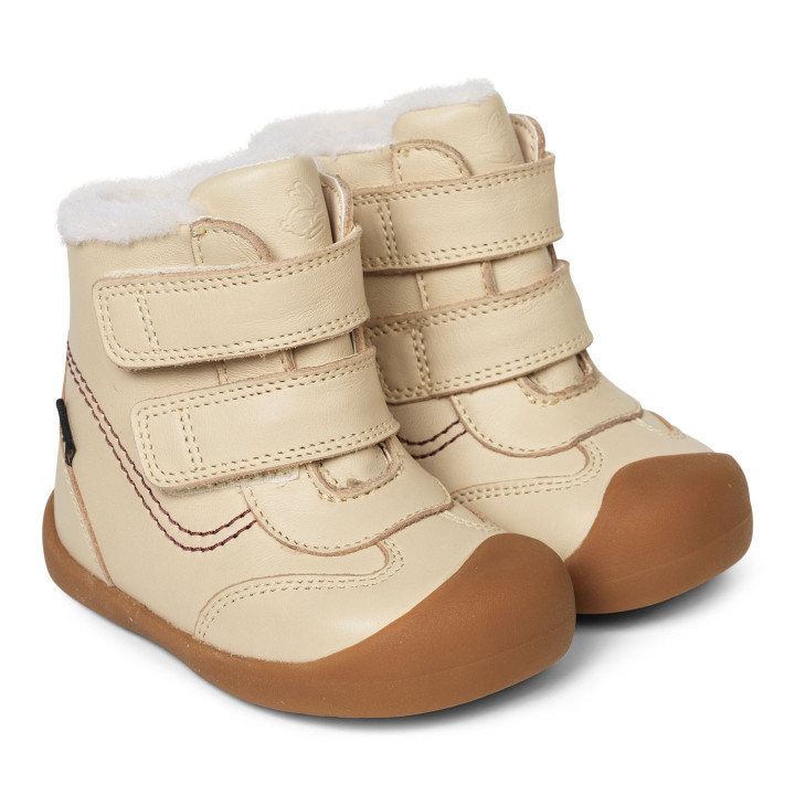 WINTER SHOES BAREFOOT BUNDGAARD PIXI IVORY MEMBRANE TEX