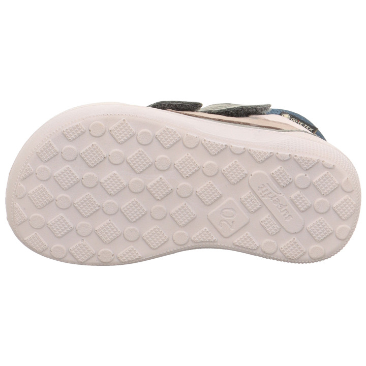 Superfit - Trzewiki dziecięce barefoot Superfree Barefit Green/Blue Gore-Tex