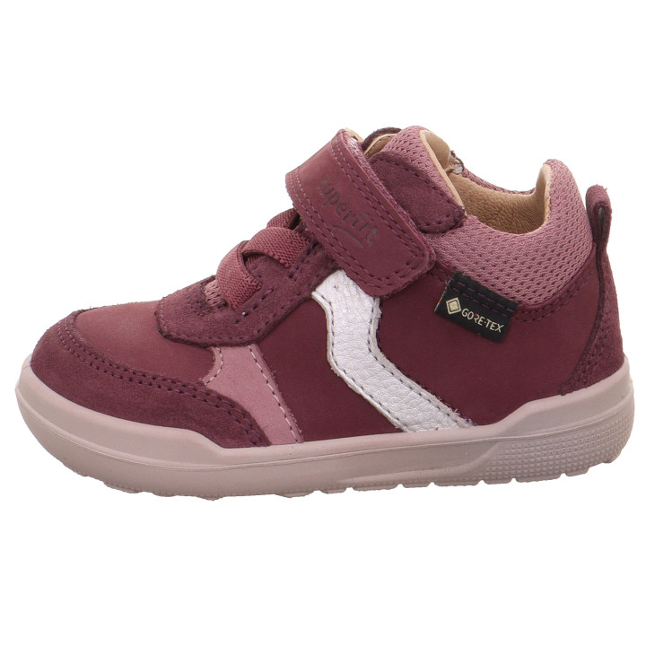 Superfit - Trzewiki dziecięce barefoot Superfree Barefit Red/Purple Gore-Tex