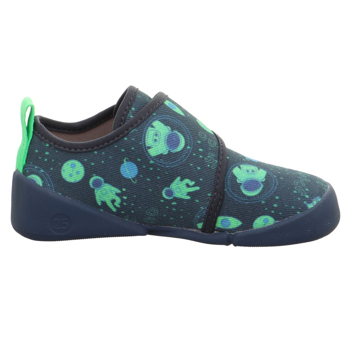 TEXTILE SLIPPERS BAREFOOT SUPERFIT VENTI BLUE/MULTICOLOR 1-006700-8030
