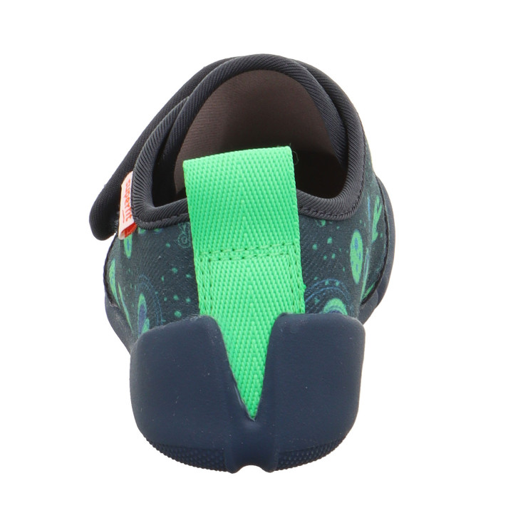 Superfit - Tekstylne kapcie barefoot Venti Barefit Blue/Multicolor