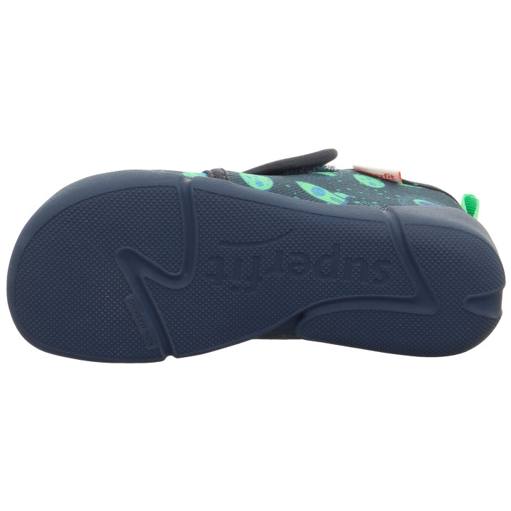 Superfit - Tekstylne kapcie barefoot Venti Barefit Blue/Multicolor