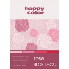 BLOK DEKORACYJNY A4 HAPPY COLOR DECO ROSE 170G