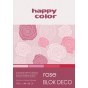 BLOCK A4 HAPPY COLOR DECO ROSE 170G