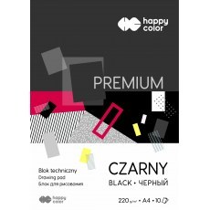 TECHNICAL BLOCK BLACK A4 HAPPY COLOR PREMIUM 220G