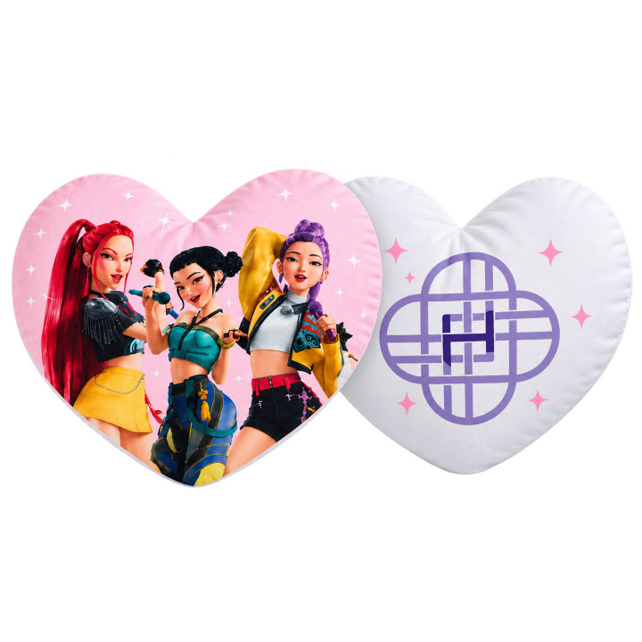 K-Pop Demon Hunters Heart Cushion 40 cm – Huntrix