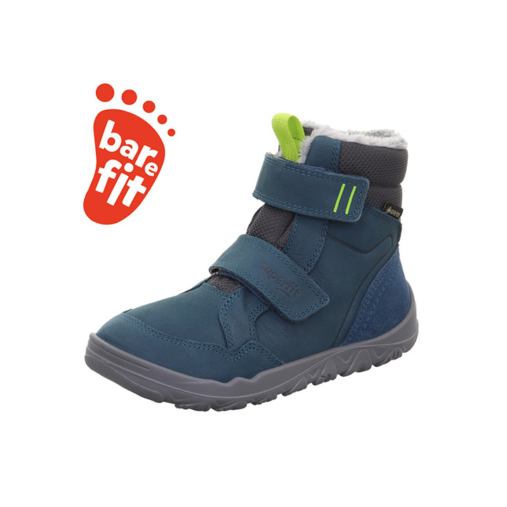 Superfit Walderi Barefit GORE-TEX Barefoot Winter Boots Blue/Grey