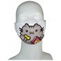 FACE MASK 4PLY EAR LOOP ACTIVE SILVER IONS PUSHEEN WITH CHIPS