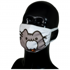 FACE MASK 4PLY EAR LOOP ACTIVE SILVER IONS CAT WITH ICE CREAM