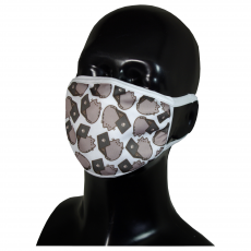 FACE MASK 4PLY EAR LOOP ACTIVE SILVER IONS CATS WITH LAPTOP