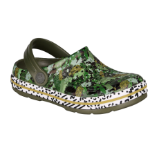 KIDS’ CLOGS COQUI LINDO ARMY GREEN CAMO