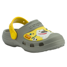 KIDS’ CLOGS COQUI MAXI TOM AND FRIENDS GREY/YELLOW